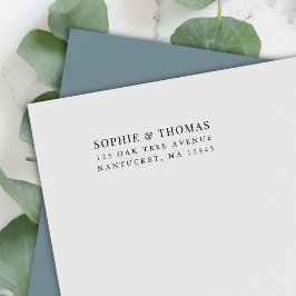 Paar Naam Modern Klassiek Retouradres Zelfinktende Stempel