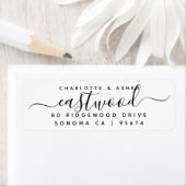 Paar naam retour adres label (Insitu)