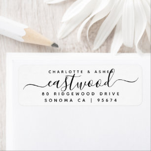 Paar naam retour adres label