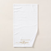 Paar naam Weddenschap Monogram Bad Handdoek (Handdoek)