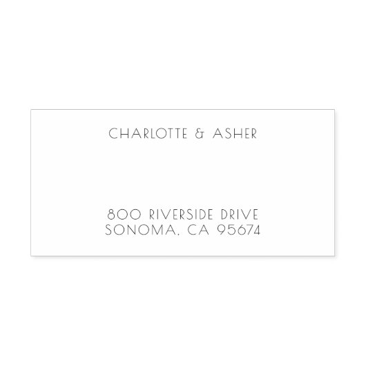 Paar naam Weddenschap Monogram Zelfinktende Stempel (Design)