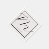 Paar namen Elegant monogram Servet (Hoek)