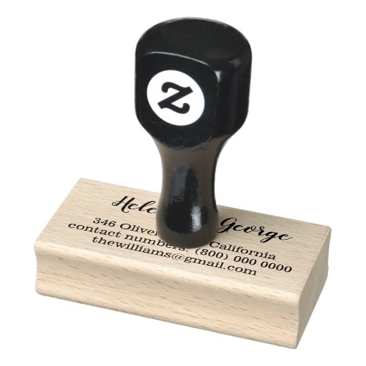 Paar namen + hart, bruid & bruidegom retouradres rubberstempel (Stempel)