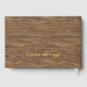 Paar Namen Trouwdatum Laurel Krans Goud Gastenboek (Achterkant)