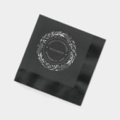 Paar Namen Vastgesteld Datum Jaar Goud Folie Servetten (Links)