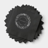 Paar Namen Vastgesteld Datum Jaar Goud Folie Servetten (Insitu (Gestapeld))