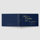 Paar Namen Vastgesteld Datum Jaar Goud Gastenboek (Volledig)