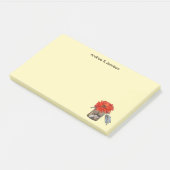 Paar Names Oranje ventilator in Mason Jar Post-it® Notes (Schuin)