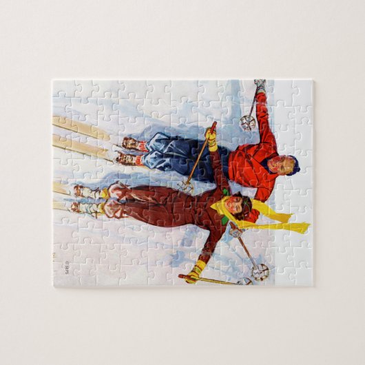 Paar neerwaartse sloop legpuzzel (Horizontaal)