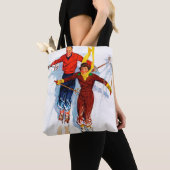 Paar neerwaartse sloop tote bag (Dichtbij)