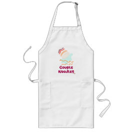 Paar Noodles Funny Ramen Cup Cartoon Lang Schort