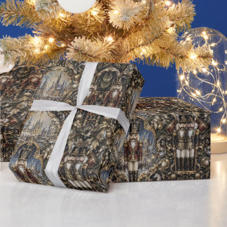 Paar Notenkrakers Elegante Klassieker  Cadeaupapier