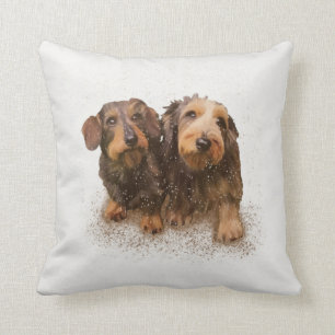 "Paar O'Doxical Puppies" Kussen