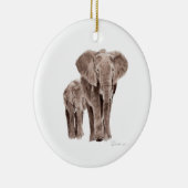 paar olifanten boomornament keramisch ornament (Rechts)