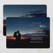 Paar omarmen huwelijksreis Vrijgezellenfeest Kaart (Voorkant / Achterkant)