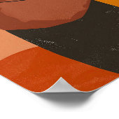 Paar omhelzen Abstracte kunst Poster (Hoek)