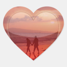 Paar op de Valentijn Beach