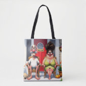 Paar op de veranda tote bag (Voorkant)