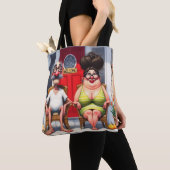 Paar op de veranda tote bag (Dichtbij)