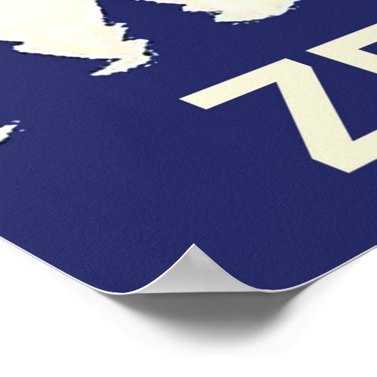 Paar op een skilift in Zermatt, oud reisje Poster (Hoek)