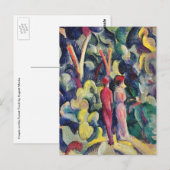 Paar op Forest Track tegen August Macke Briefkaart (Voorkant / Achterkant)