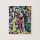 Paar op Forest Track tegen August Macke Legpuzzel (Verticaal)