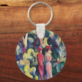 Paar op Forest Track tegen August Macke Sleutelhanger (Voorkant)