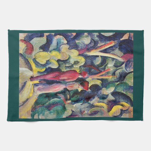 Paar op Forest Track tegen August Macke Theedoek (Horizontaal)