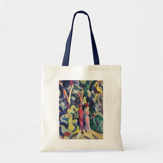 Paar op Forest Track tegen August Macke Tote Bag (Voorkant)