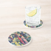 Paar op Forest Track tegen August Macke Zandsteen Onderzetter (Zijkant)