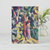Paar op het bospad door August Macke (Staand voorkant)