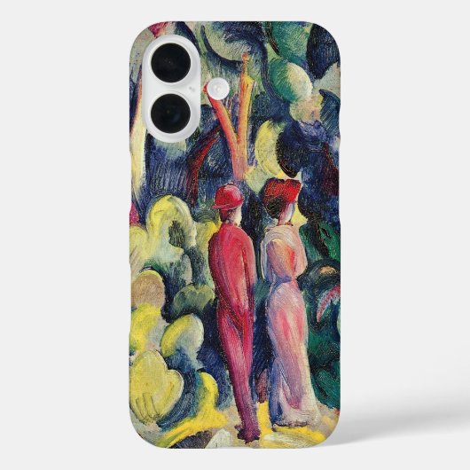 Paar op het bospad door August Macke Case-Mate iPhone Case (Achterkant)