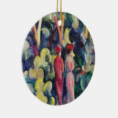 Paar op het bospad door August Macke Keramisch Ornament (Rechts)