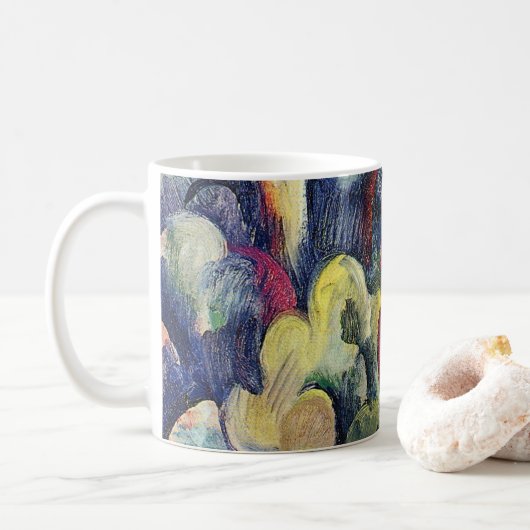 Paar op het bospad door August Macke Koffiemok (Met donut)