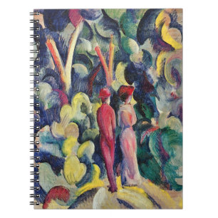 Paar op het bospad door August Macke Notitieboek