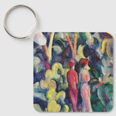 Paar op het bospad door August Macke Sleutelhanger (Voorkant)