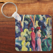 Paar op het bospad door August Macke Sleutelhanger (Voorkant)