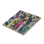 Paar op het bospad door August Macke Tegeltje (Zijkant)