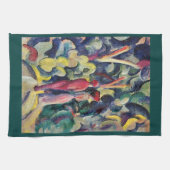 Paar op het bospad door August Macke Theedoek (Horizontaal)