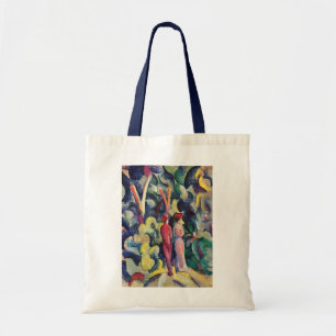 Paar op het bospad door August Macke Tote Bag