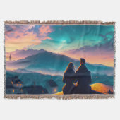 Paar op het dak deken (Voorkant)