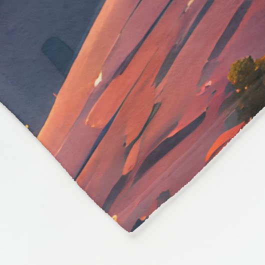 Paar op het dak fleece deken (Hoek)