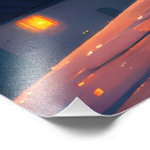 Paar op het dak foto afdruk (Hoek)