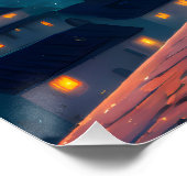 Paar op het dak perfect poster (Hoek)