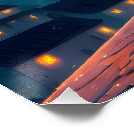 Paar op het dak perfect poster (Hoek)