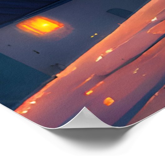 Paar op het dak poster (Hoek)