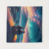 Paar op het dak wandkleed (Voorkant (horizontaal))