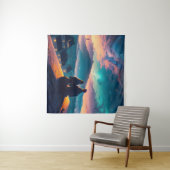 Paar op het dak wandkleed (In Situ (horizontaal))