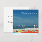 Paar op het strand van Sandy (Voorkant / Achterkant)