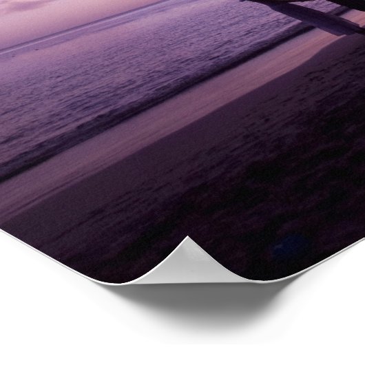 Paar op het strand, Windstoorzender Landing, Saint Poster (Hoek)